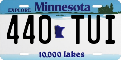 MN license plate 440TUI