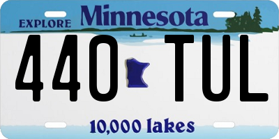 MN license plate 440TUL