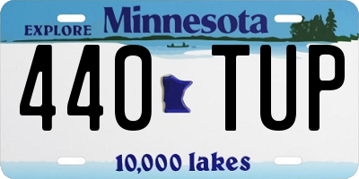 MN license plate 440TUP