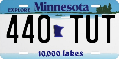 MN license plate 440TUT