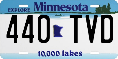 MN license plate 440TVD