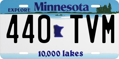 MN license plate 440TVM
