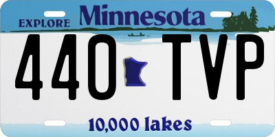 MN license plate 440TVP