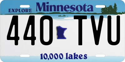 MN license plate 440TVU