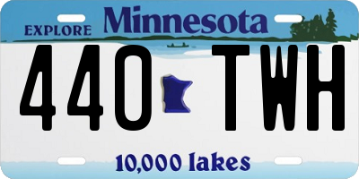 MN license plate 440TWH