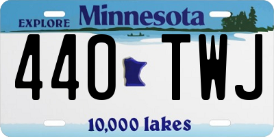 MN license plate 440TWJ