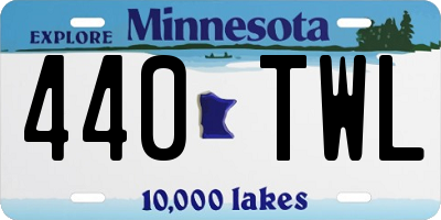 MN license plate 440TWL