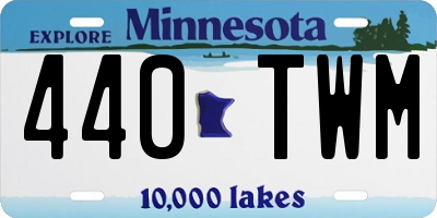 MN license plate 440TWM