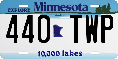 MN license plate 440TWP