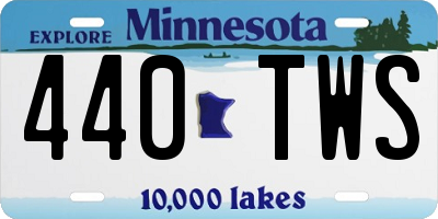 MN license plate 440TWS