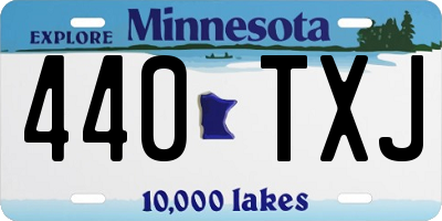 MN license plate 440TXJ