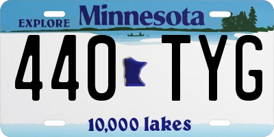 MN license plate 440TYG