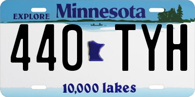 MN license plate 440TYH