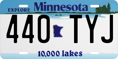 MN license plate 440TYJ