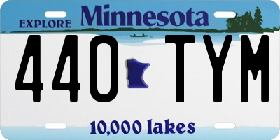 MN license plate 440TYM