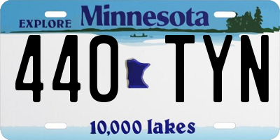 MN license plate 440TYN