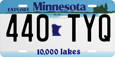MN license plate 440TYQ
