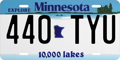 MN license plate 440TYU