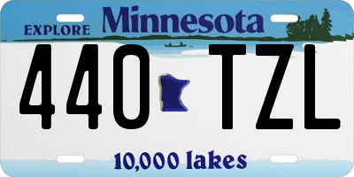 MN license plate 440TZL