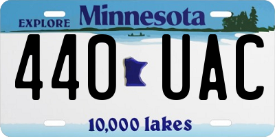MN license plate 440UAC