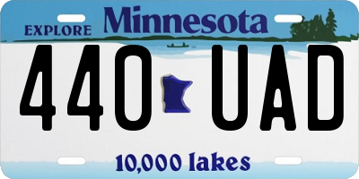 MN license plate 440UAD