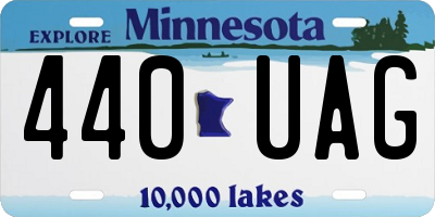 MN license plate 440UAG