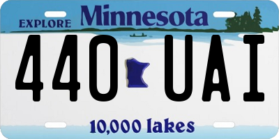 MN license plate 440UAI