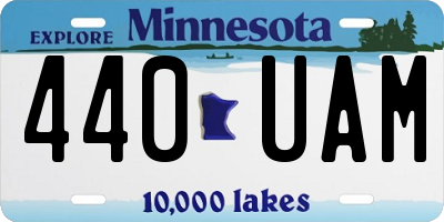 MN license plate 440UAM