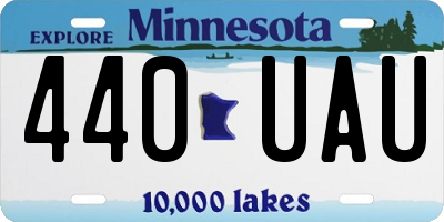 MN license plate 440UAU