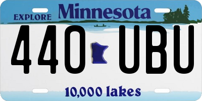 MN license plate 440UBU