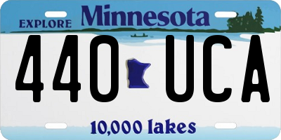MN license plate 440UCA