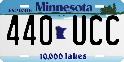 MN license plate 440UCC