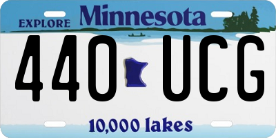 MN license plate 440UCG