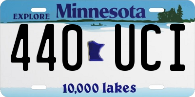 MN license plate 440UCI