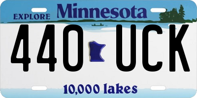 MN license plate 440UCK