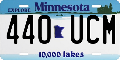 MN license plate 440UCM