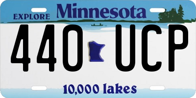 MN license plate 440UCP