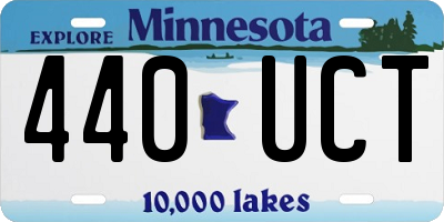 MN license plate 440UCT