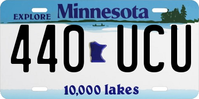 MN license plate 440UCU