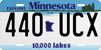 MN license plate 440UCX