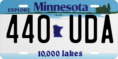 MN license plate 440UDA