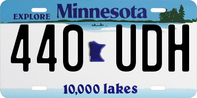 MN license plate 440UDH