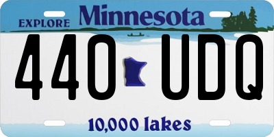 MN license plate 440UDQ