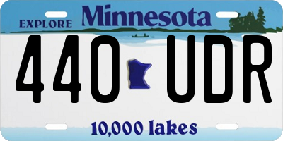 MN license plate 440UDR