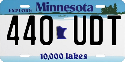 MN license plate 440UDT