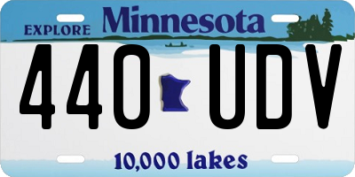 MN license plate 440UDV