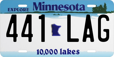 MN license plate 441LAG