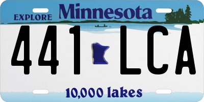 MN license plate 441LCA