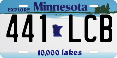 MN license plate 441LCB