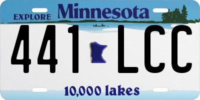 MN license plate 441LCC